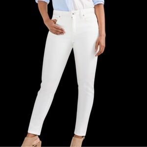 Style & Co Jeans Womens 12 White Curvy Fit Skinny Mid Rise Slimming Denim NWT